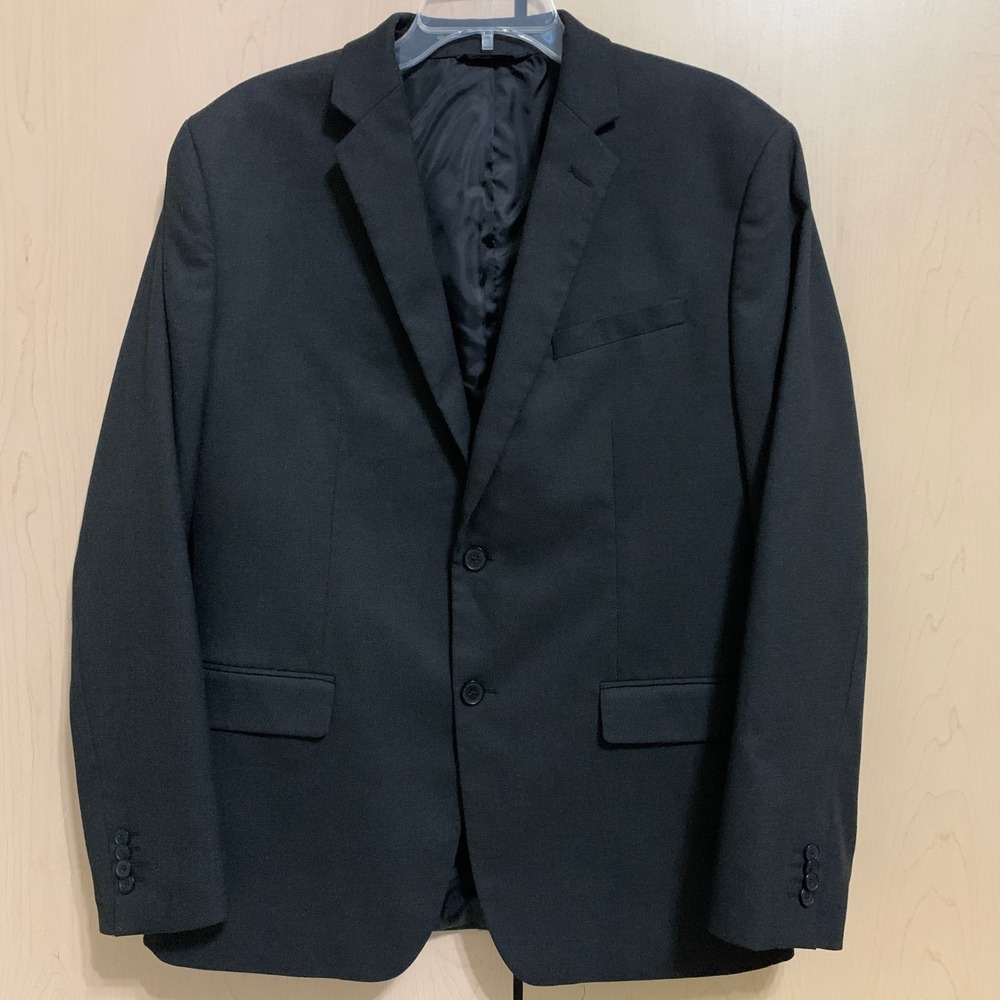 Banana Republic Slim Fit Blazer Jacket Men 44R Charcoal 2-Button Single-Breasted